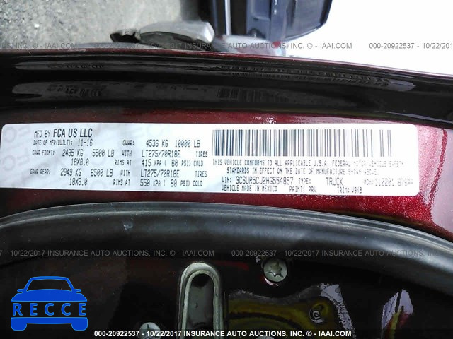 2017 RAM 2500 3C6UR5CJ2HG554857 image 8