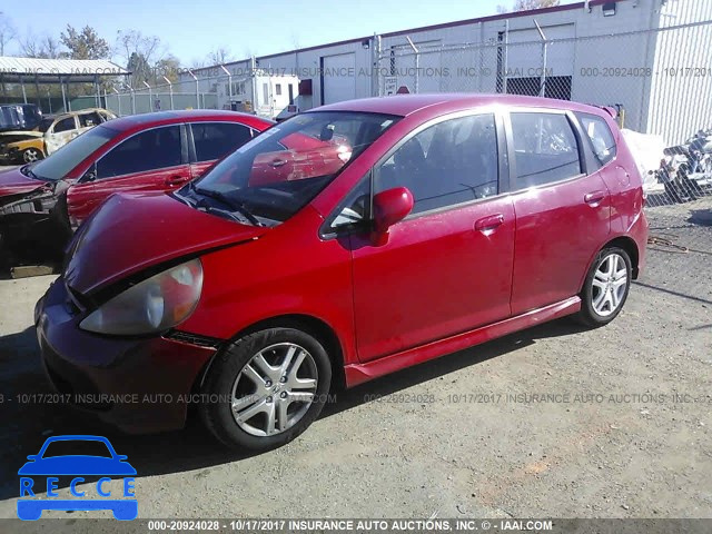 2008 Honda FIT SPORT JHMGD37638S010843 image 1
