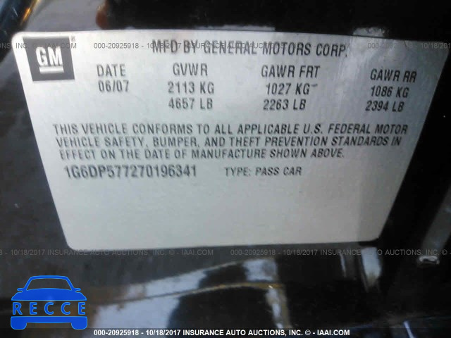 2007 CADILLAC CTS HI FEATURE V6 1G6DP577270196341 image 8