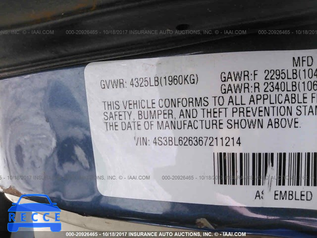 2006 Subaru Legacy 4S3BL626367211214 image 8