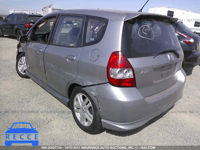 2007 Honda FIT JHMGD38647S049549 image 2