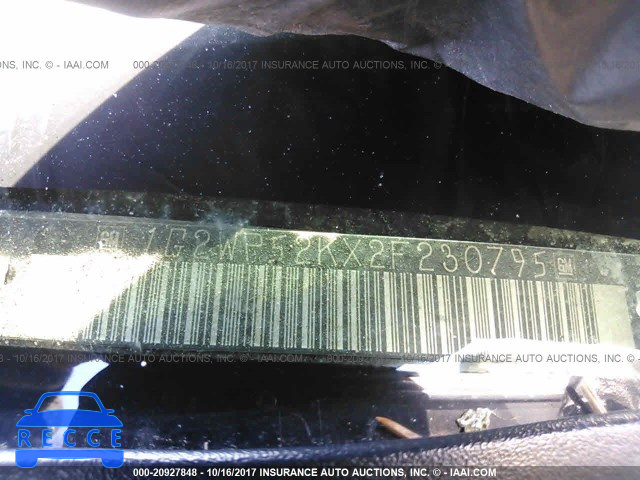 2002 PONTIAC GRAND PRIX GT 1G2WP52KX2F230795 image 8