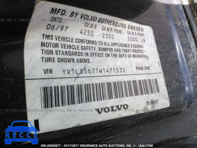 1998 Volvo S70 GLT YV1LS5671W1471533 image 8