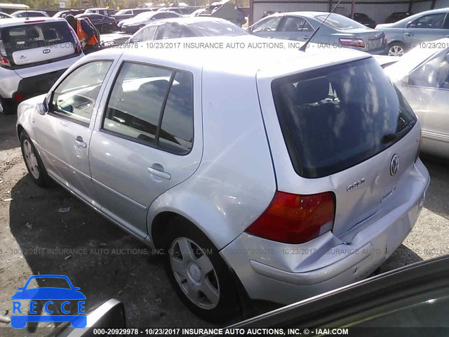 2001 Volkswagen Golf GLS 9BWGD21J014019847 image 2