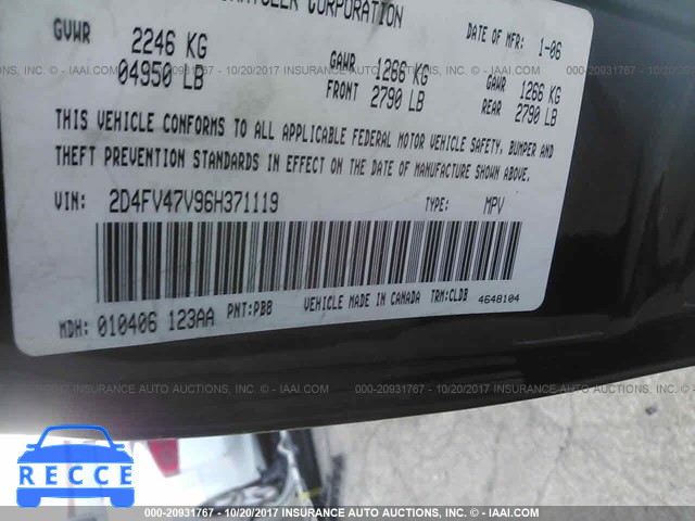 2006 Dodge Magnum SXT 2D4FV47V96H371119 image 8