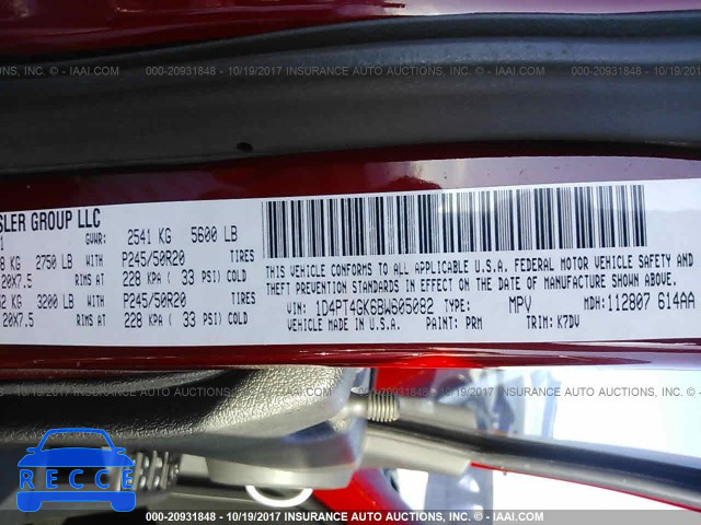 2011 Dodge Nitro HEAT 1D4PT4GK6BW605082 зображення 8