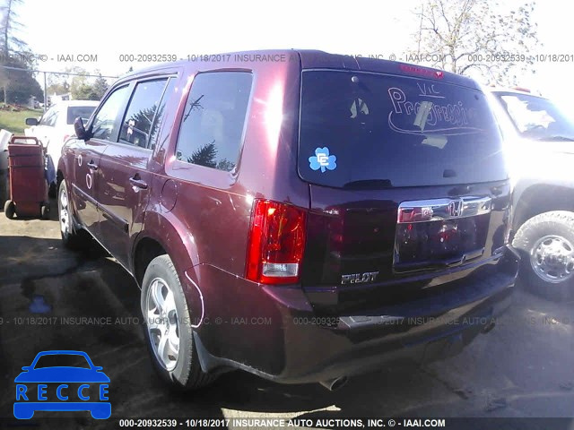 2012 HONDA PILOT EXL 5FNYF4H51CB080343 image 2