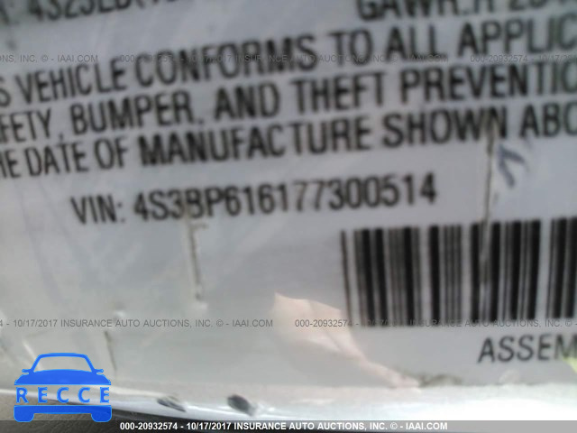 2007 Subaru Legacy 2.5I 4S3BP616177300514 image 8
