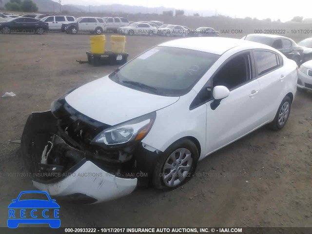 2014 KIA RIO LX KNADM4A39E6398736 зображення 1