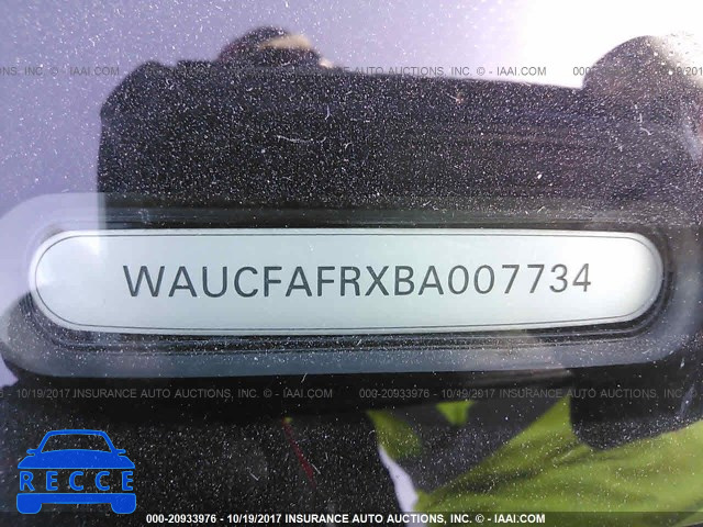2011 Audi A5 PREMIUM WAUCFAFRXBA007734 зображення 8