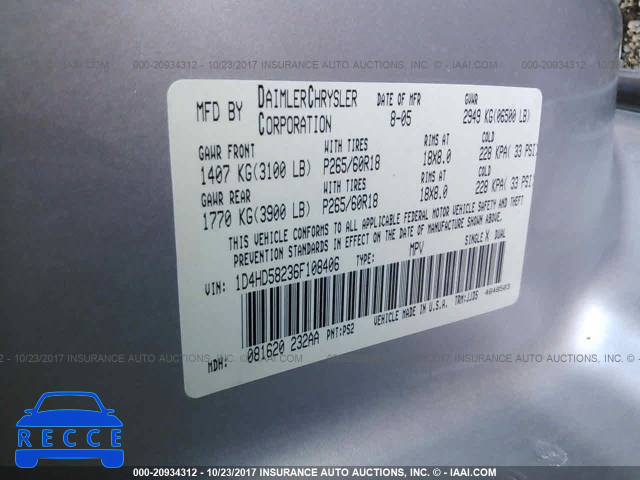 2006 Dodge Durango 1D4HD58236F108406 image 8