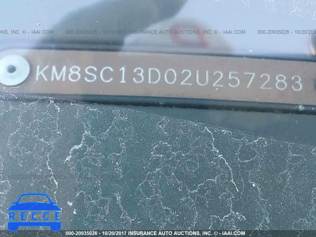 2002 Hyundai Santa Fe KM8SC13D02U257283 image 8