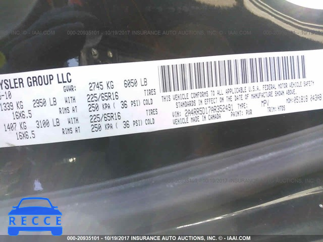 2010 Chrysler Town & Country TOURING 2A4RR5D17AR352491 image 8