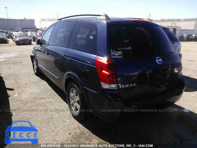 2006 Nissan Quest S/SE/SL 5N1BV28U56N102642 image 2