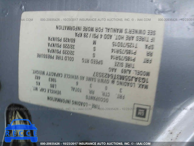 1996 Oldsmobile Ciera 1G3AJ55M3T6423537 image 8