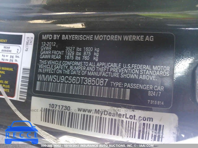 2013 Mini Cooper JOHN COOPER WORKS GP KIT WMWSU9C56DT385087 image 8