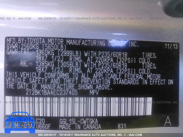 2014 Lexus RX 350 2T2BK1BA4EC237405 image 8