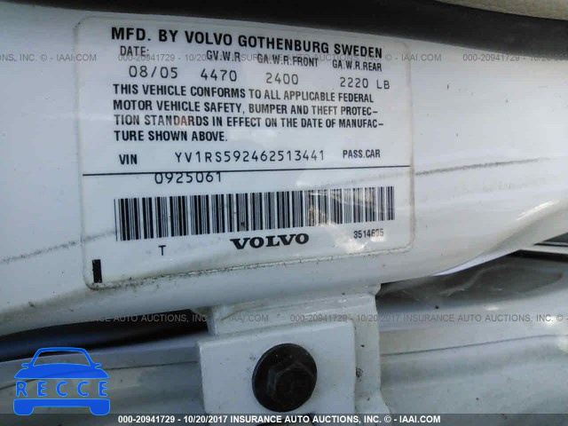 2006 Volvo S60 YV1RS592462513441 зображення 8
