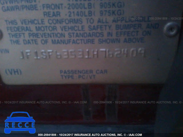 2001 Subaru Forester JF1SF63531H762409 image 8