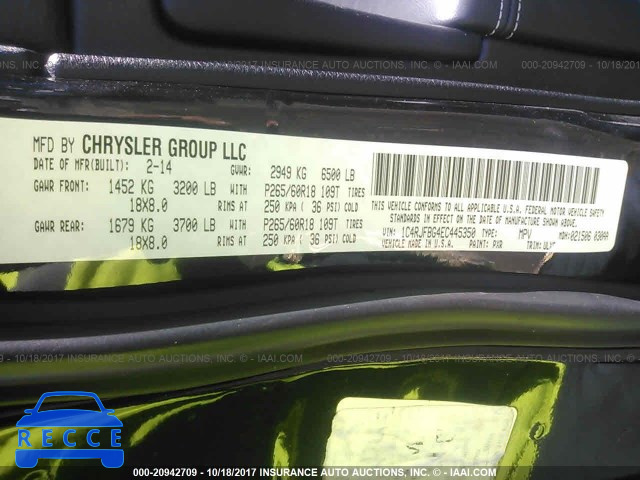 2014 Jeep Grand Cherokee 1C4RJFBG4EC445350 image 8