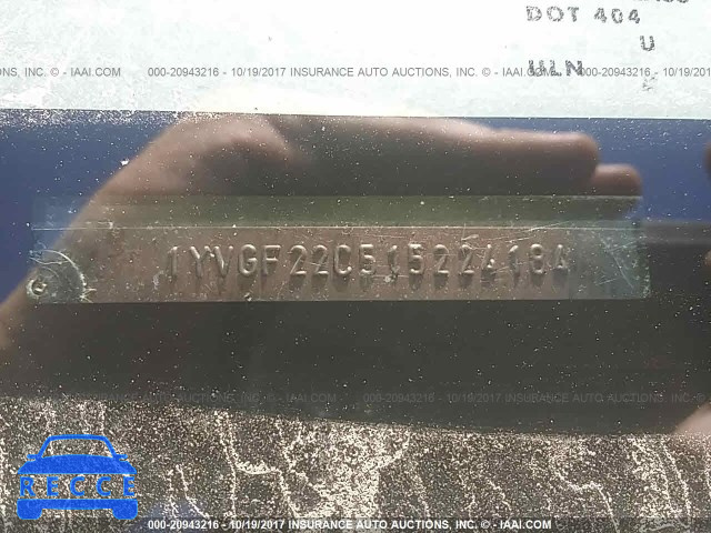 2001 Mazda 626 ES/LX 1YVGF22C515224184 image 8