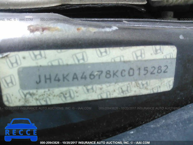 1989 Acura Legend LS JH4KA4678KC015282 image 8