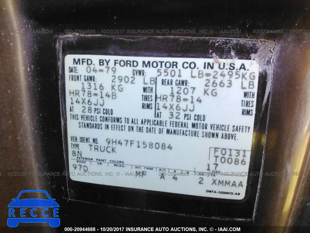 1979 FORD OTHER 9H47F158084 image 8