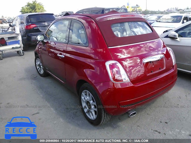 2013 Fiat 500 3C3CFFDR4DT534963 Bild 2