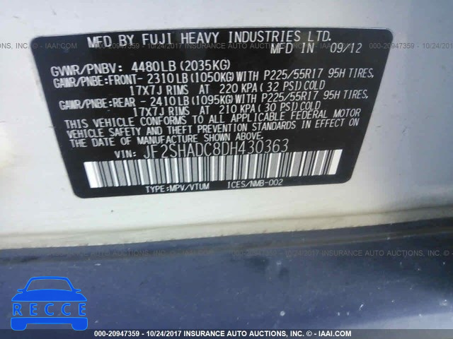 2013 Subaru Forester JF2SHADC8DH430363 image 8