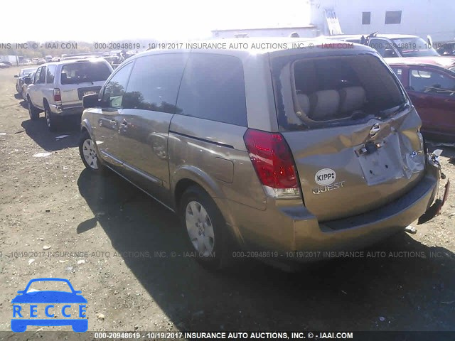 2004 Nissan Quest S/SE/SL 5N1BV28U34N344942 image 2