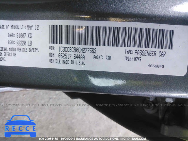 2012 Chrysler 200 1C3CCBCB0CN277563 image 8
