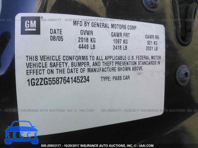 2006 PONTIAC G6 40637611216GWY200 image 8