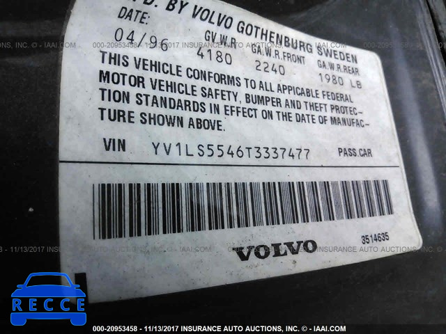 1996 Volvo 850 GLT YV1LS5546T3337477 image 8