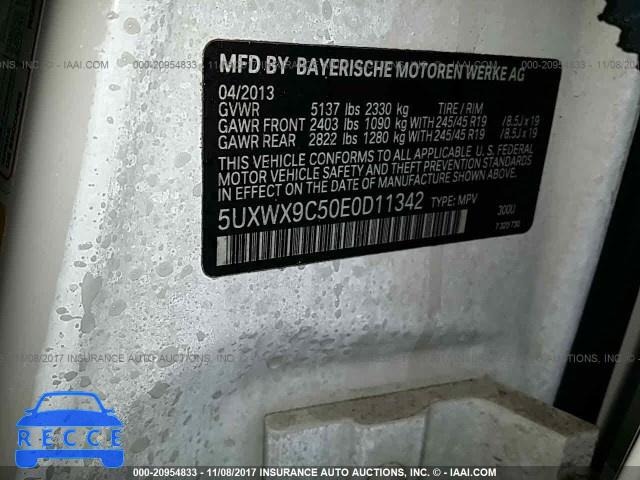 2014 BMW X3 XDRIVE28I 5UXWX9C50E0D11342 image 8