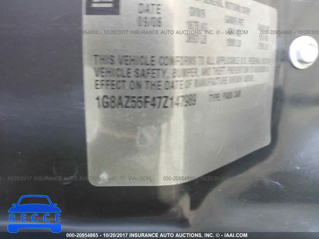 2007 Saturn ION 1G8AZ55F47Z147989 image 8