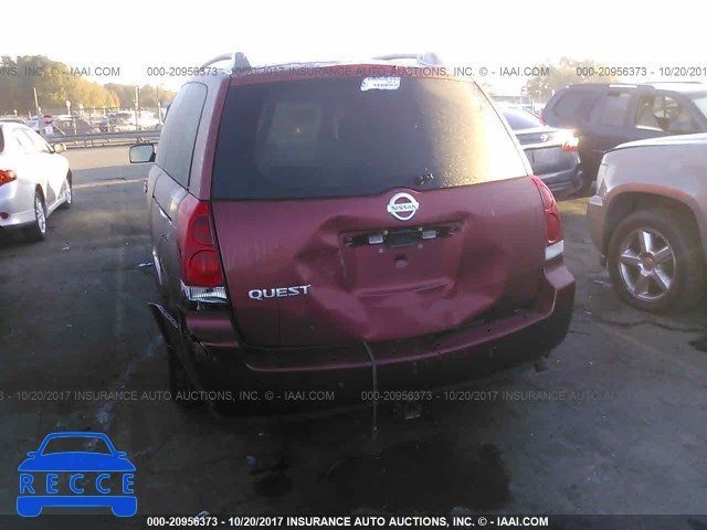 2005 Nissan Quest S/SE/SL 5N1BV28UX5N105177 image 5