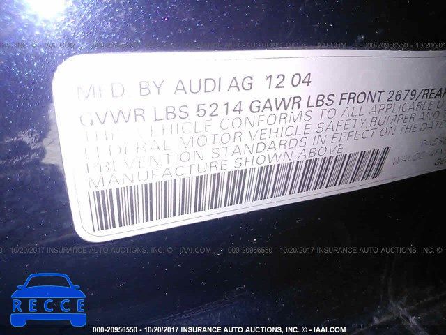 2005 Audi A6 WAUDG74FX5N085604 image 8