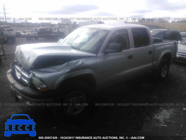 2002 Dodge Dakota QUAD SPORT/QUAD R/T 1B7HG38N72S621582 image 1
