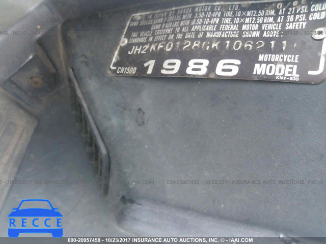 1986 Honda CH150 JH2KF0128GK106211 Bild 9