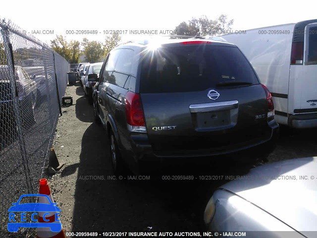 2007 Nissan Quest S/SE/SL 5N1BV28UX7N108745 Bild 2