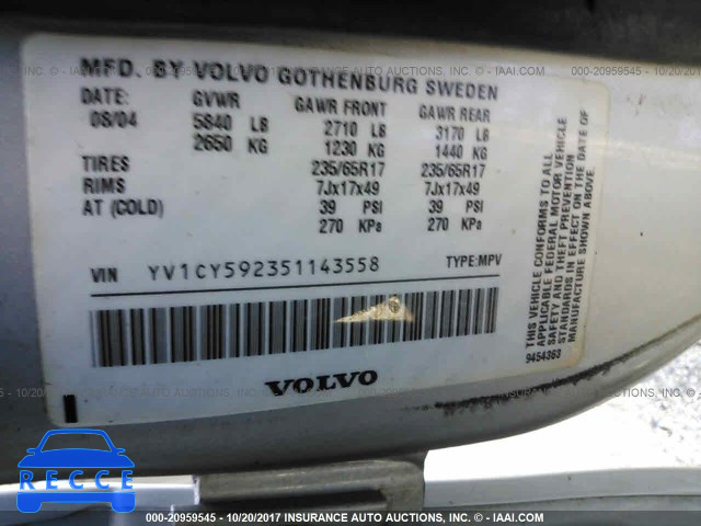 2005 Volvo XC90 YV1CY592351143558 image 8