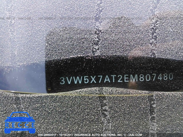 2014 Volkswagen Beetle 3VW5X7AT2EM807480 зображення 8