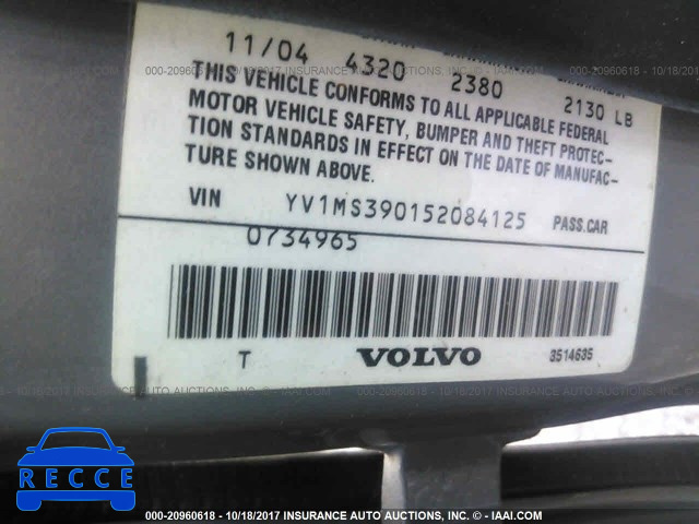 2005 Volvo S40 YV1MS390152084125 image 8