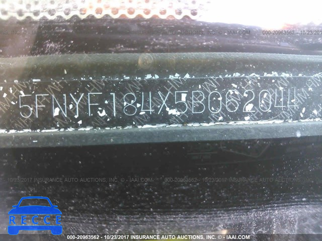 2005 Honda Pilot 5FNYF184X5B062044 image 8