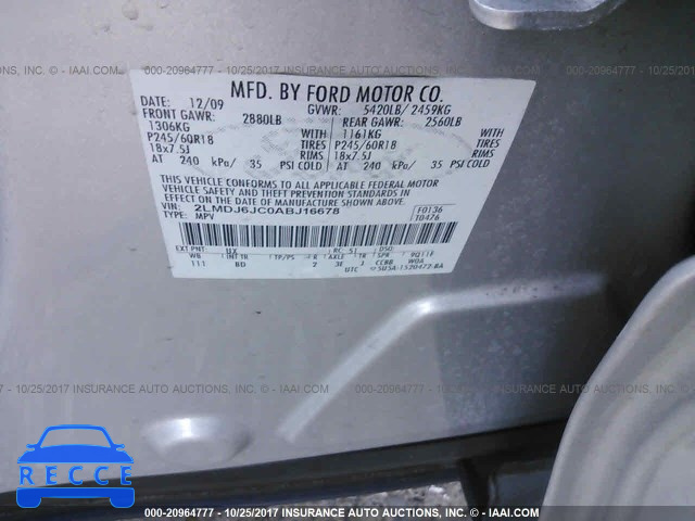 2010 Lincoln MKX 2LMDJ6JC0ABJ16678 image 8