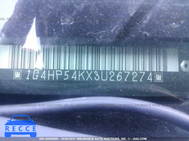 2003 Buick Lesabre CUSTOM 1G4HP54KX3U267274 image 8