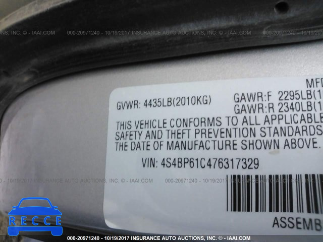 2007 SUBARU LEGACY 4S4BP61C476317329 image 8