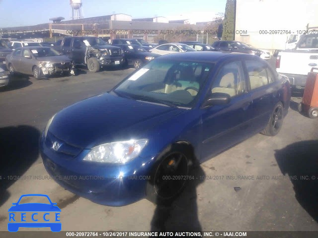 2005 Honda Civic 2HGES16325H581447 image 1