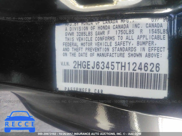 1996 Honda Civic 2HGEJ6345TH124626 image 8