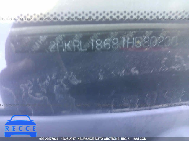 2001 HONDA ODYSSEY 2HKRL18681H580230 image 8